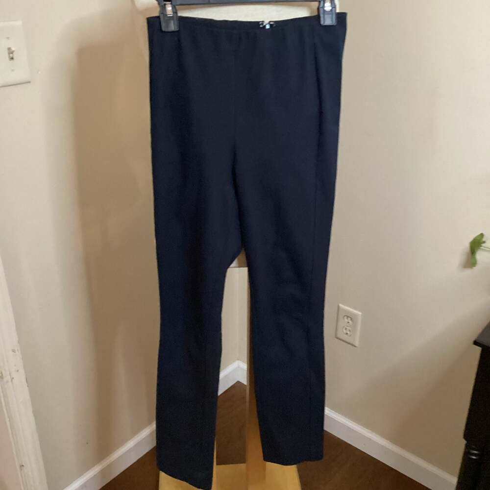 rag & bone Simone Ponte Mid-Rise Skinny Pants in Navy Blue